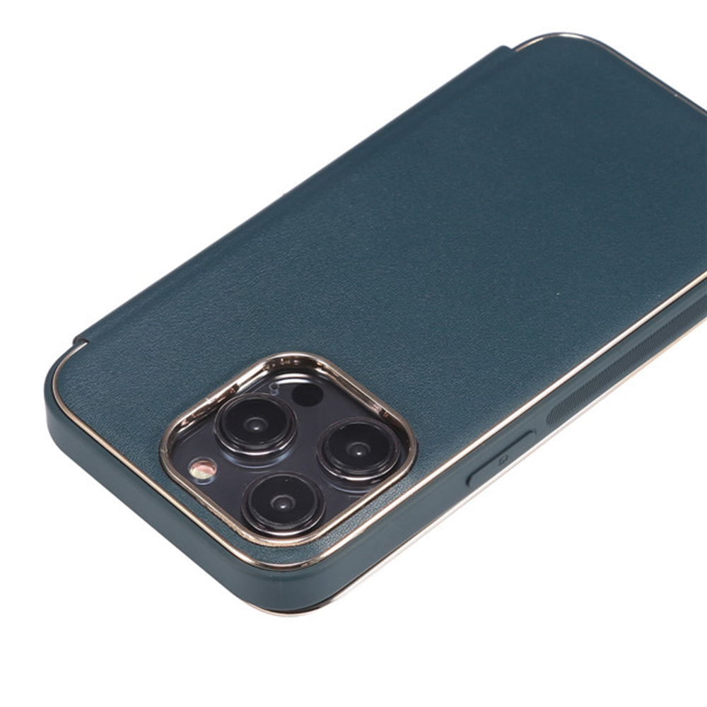 Galvanisering telefoncover til iPhone 14 Pro Anti-Støv PU Læder PC TPU Telefon Stand Case Shell Galvanisering telefoncover til iPhone 14 Pro Anti-Støv PU Læder PC TPU Telefon Stand Case Shell